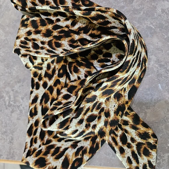 Leopard Cozy Cardigan - Matching Headband And Sash - Vixen By Micheline Pitt - Picture 5 of 7